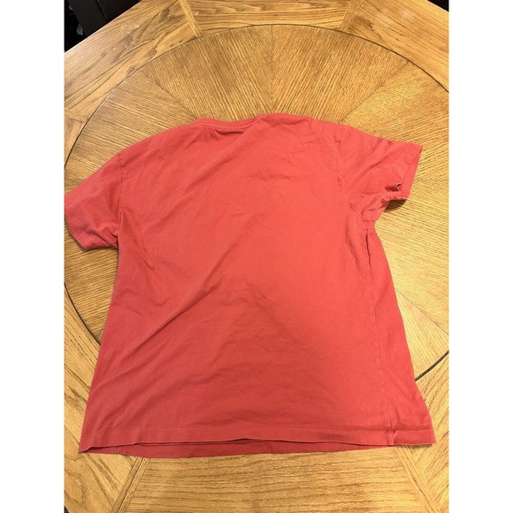 Polo Ralph Lauren Men’s Tshirt Red Size Medium Navy Blue Pony Logo - Picture 5 of 6